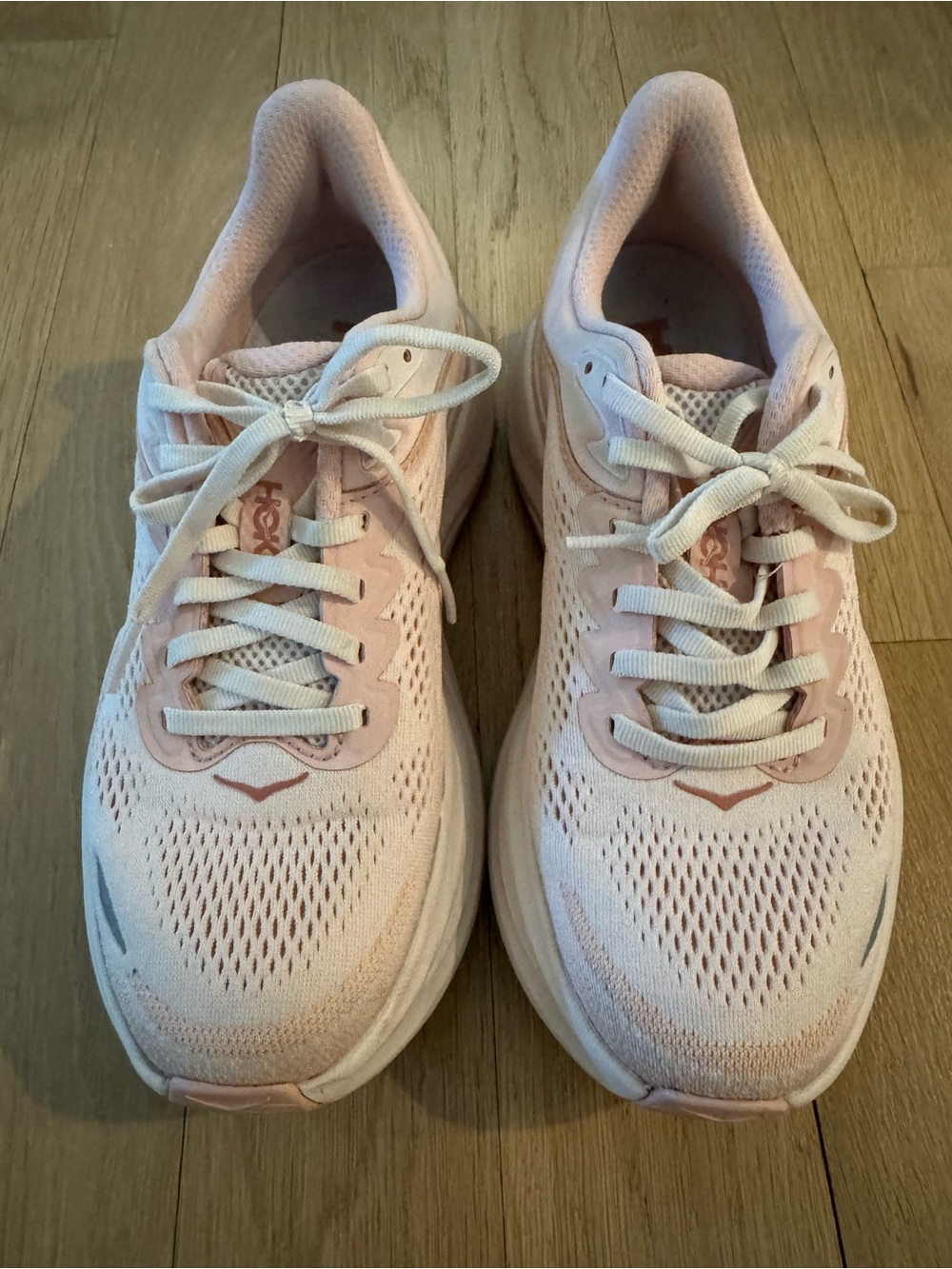 Hoka Bondi Women’s Light Pink Running Sneakers Very Clean In Like New